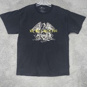 VTG Queen T Shirt Men's Size L Black We Will Rock You 2006 Band Tee Merch *RARE*